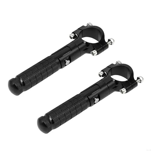 Motorrad Fußrasten Universelle Fußstützen Aus Aluminium Verstellbare Fußrastenstützen Geeignet Für Motorräder Verbessern Die Fahrhaltung Und Reduzieren Die Ermüdung Motorrad Fußstütze(Black) von YUCHUJCGSS