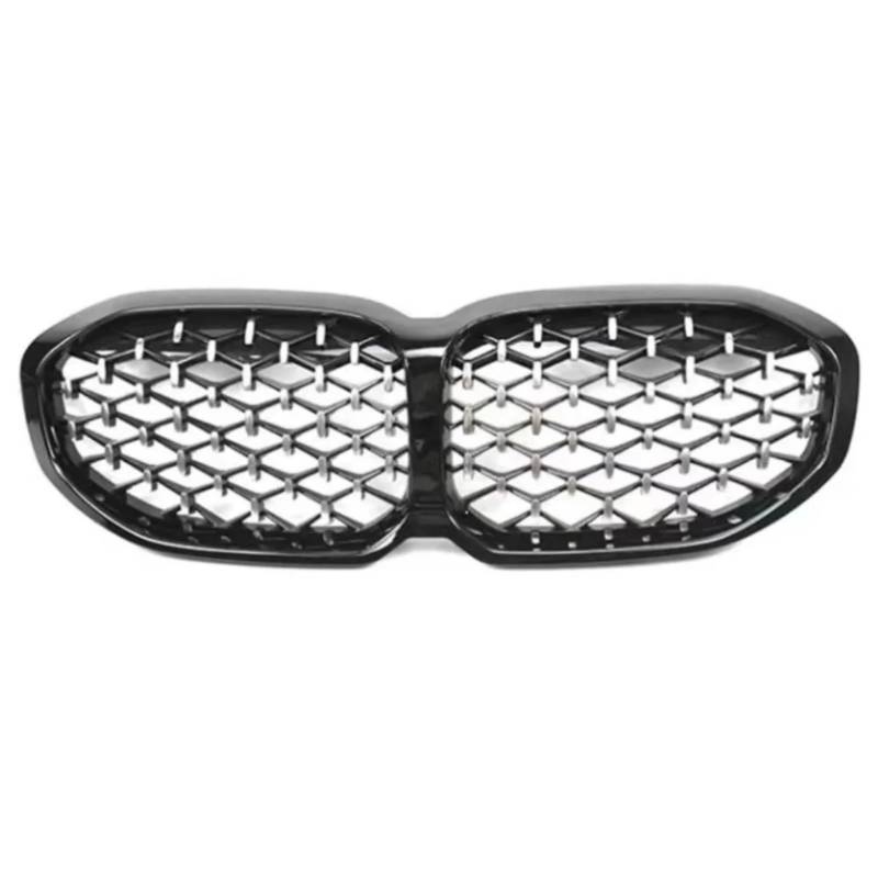 Nierengitter Grill Für 1er F40 118i 120i 128ti 130i M135i Für XDrive 2020-2024 Schwarzglanz Frontkühlergitter Stoßstangengrill Body Kit Tuning Kühlergrill Vorne(Black Silver) von YUCHUJCGSS