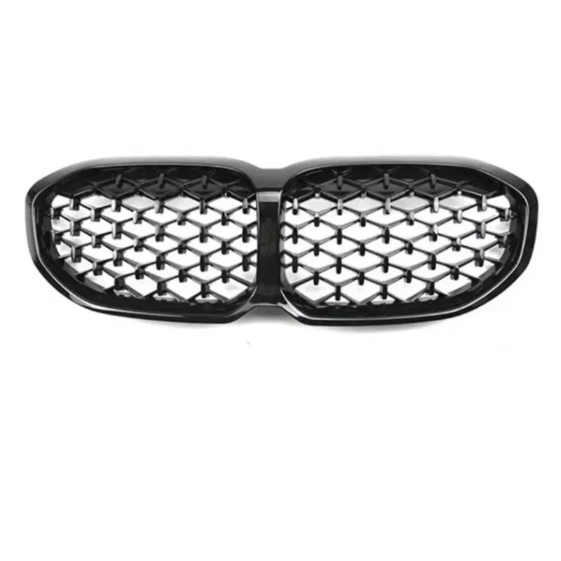 Nierengitter Grill Für 1er F40 118i 120i 128ti 130i M135i Für XDrive 2020-2024 Schwarzglanz Frontkühlergitter Stoßstangengrill Body Kit Tuning Kühlergrill Vorne(Diamond Sltyle) von YUCHUJCGSS