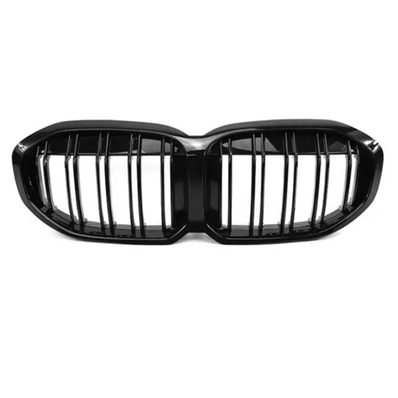 Nierengitter Grill Für 1er F40 118i 120i 128ti 130i M135i Für XDrive 2020-2024 Schwarzglanz Frontkühlergitter Stoßstangengrill Body Kit Tuning Kühlergrill Vorne(Glossy Black 2 Line) von YUCHUJCGSS