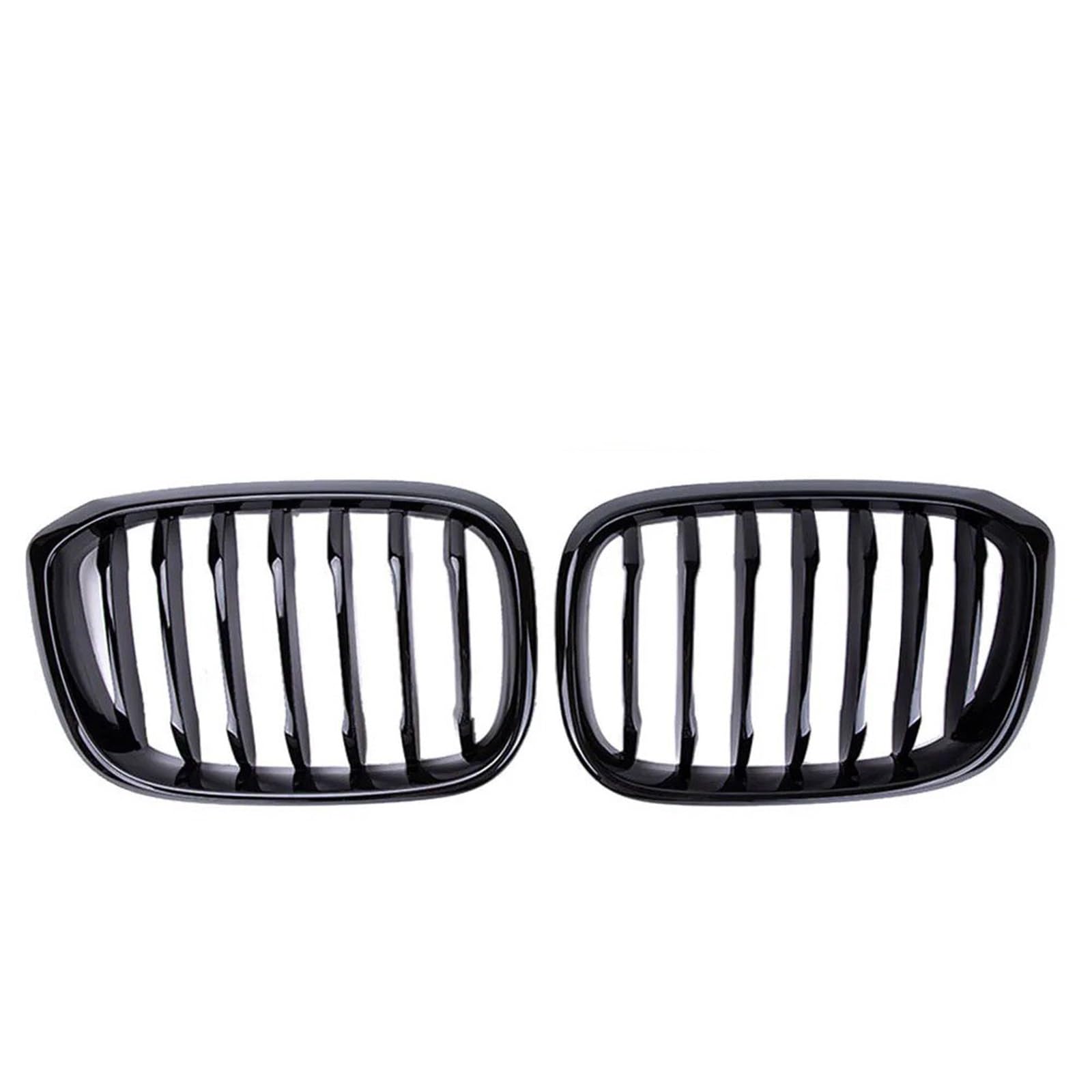 Nierengitter Grill Für 3 4 Für X3 Für X4 G01 G02 G08 2018-2021 Auto Front Nierengrill Einzellinie 1-Lamelle Glanz Mattschwarz Stoßstangen-Renngrills Kühlergrill Vorne(Glossy Black) von YUCHUJCGSS