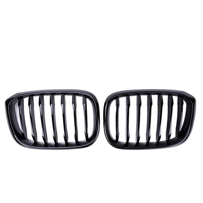 Nierengitter Grill Für 3 4 Für X3 Für X4 G01 G02 G08 2018-2021 Auto Front Nierengrill Einzellinie 1-Lamelle Glanz Mattschwarz Stoßstangen-Renngrills Kühlergrill Vorne(Glossy Black) von YUCHUJCGSS