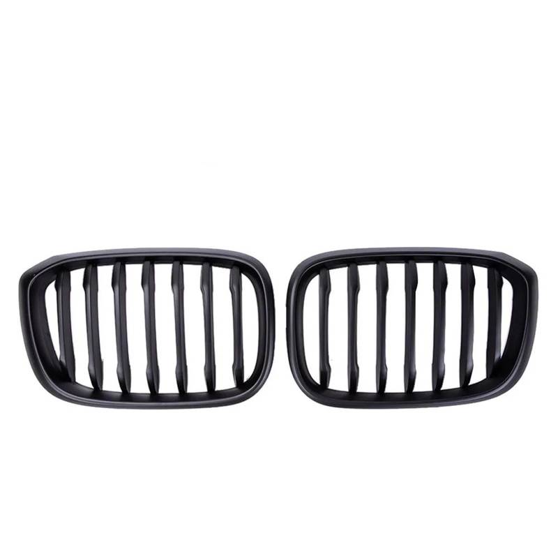 Nierengitter Grill Für 3 4 Für X3 Für X4 G01 G02 G08 2018-2021 Auto Front Nierengrill Einzellinie 1-Lamelle Glanz Mattschwarz Stoßstangen-Renngrills Kühlergrill Vorne(Matte Black) von YUCHUJCGSS