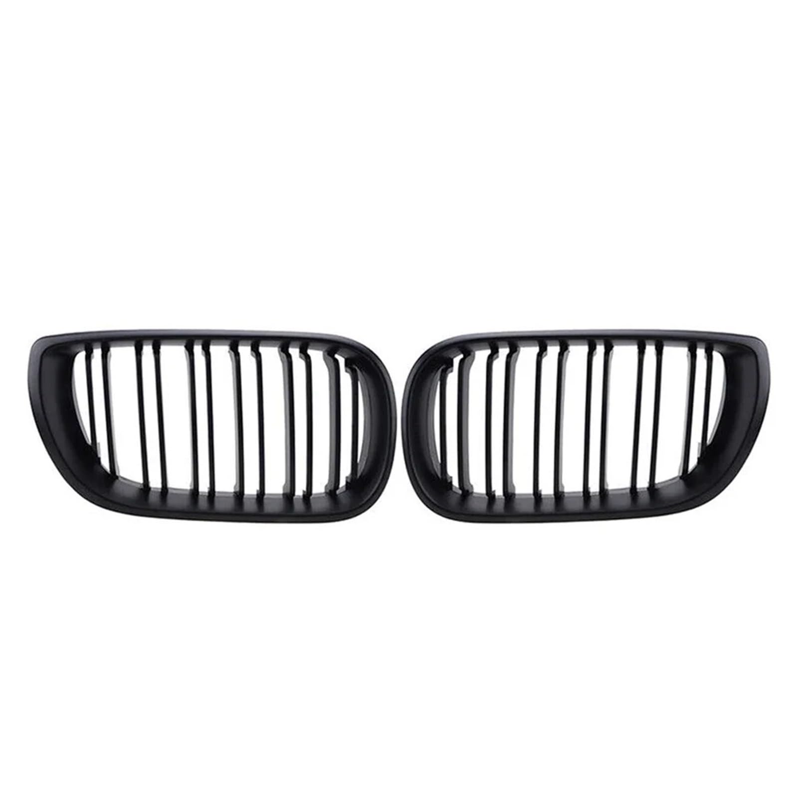 Nierengitter Grill Für 3er E46 325i 4-Türer 2002-2004 Hochglanz-Einzellinien-Stil Front-Nieren-Renngitter Obere Gitter Im Diamant-Stil Kühlergrill Vorne(Double-Matte Black) von YUCHUJCGSS