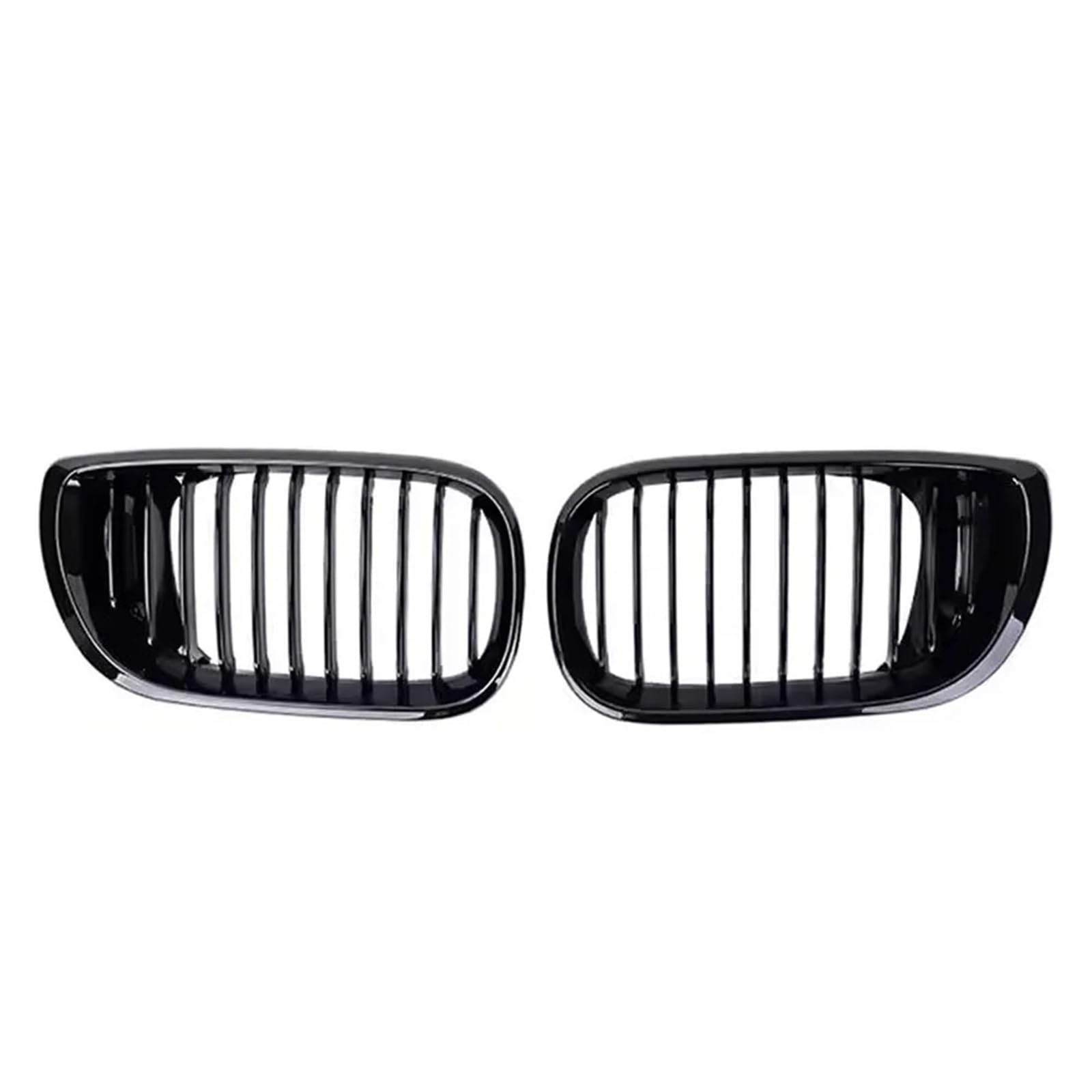 Nierengitter Grill Für 3er E46 325i 4-Türer 2002-2004 Hochglanz-Einzellinien-Stil Front-Nieren-Renngitter Obere Gitter Im Diamant-Stil Kühlergrill Vorne(Single-Glossy Black) von YUCHUJCGSS