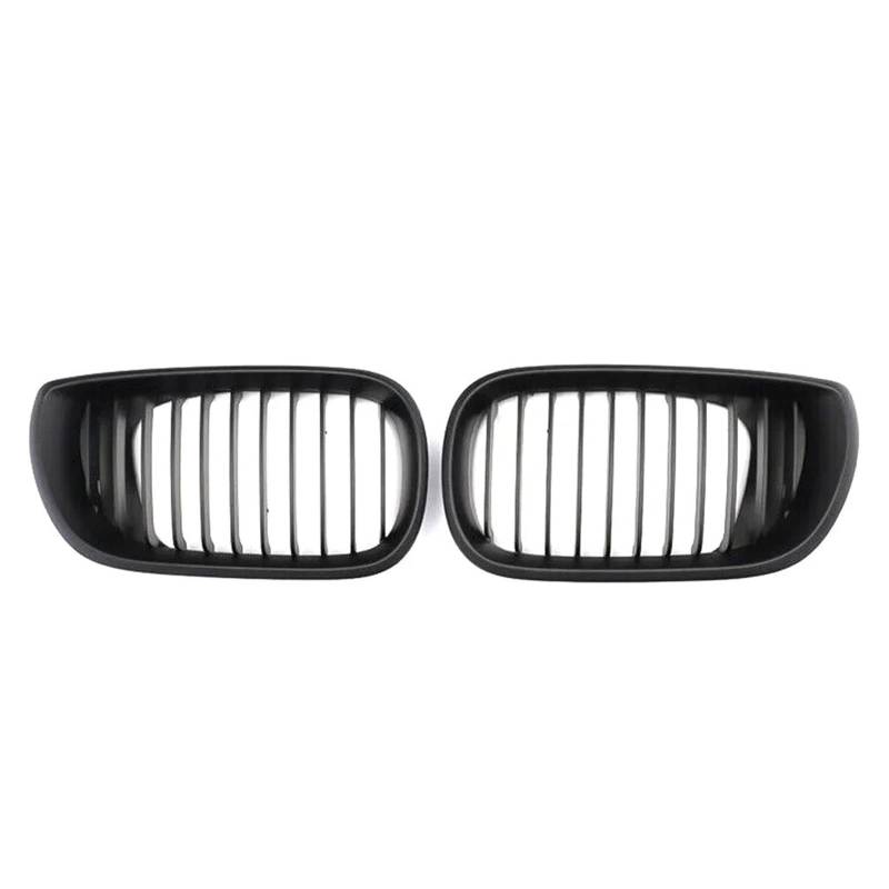 Nierengitter Grill Für 3er E46 325i 4-Türer 2002-2004 Hochglanz-Einzellinien-Stil Front-Nieren-Renngitter Obere Gitter Im Diamant-Stil Kühlergrill Vorne(Single-Matte Black) von YUCHUJCGSS