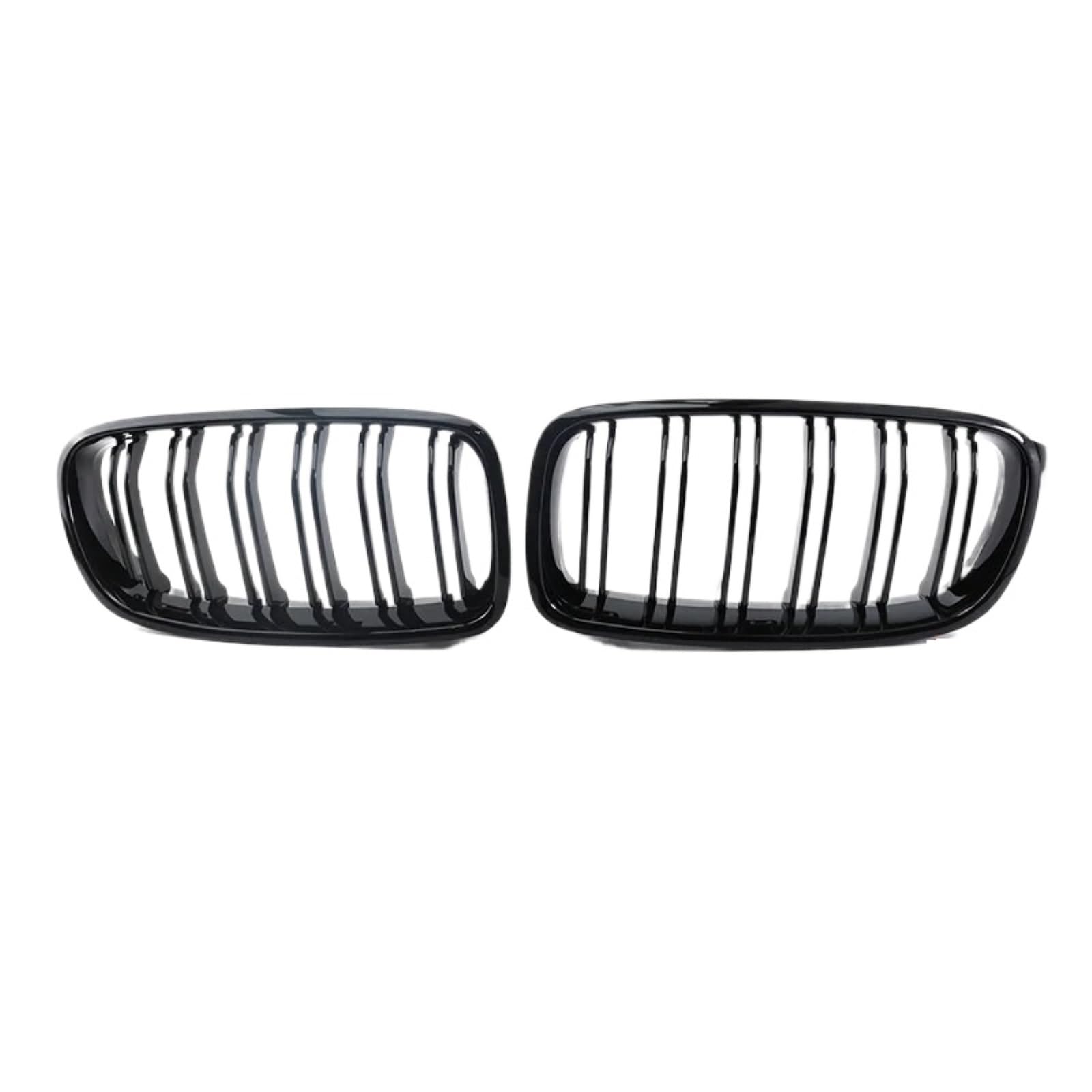 Nierengitter Grill Für 3er F30 F31 F35 2011-2019 Frontstoßstange Nierengrill Doppellamellen Racing Sportgrill Autozubehör Kühlergrill Vorne(Double Line Black) von YUCHUJCGSS