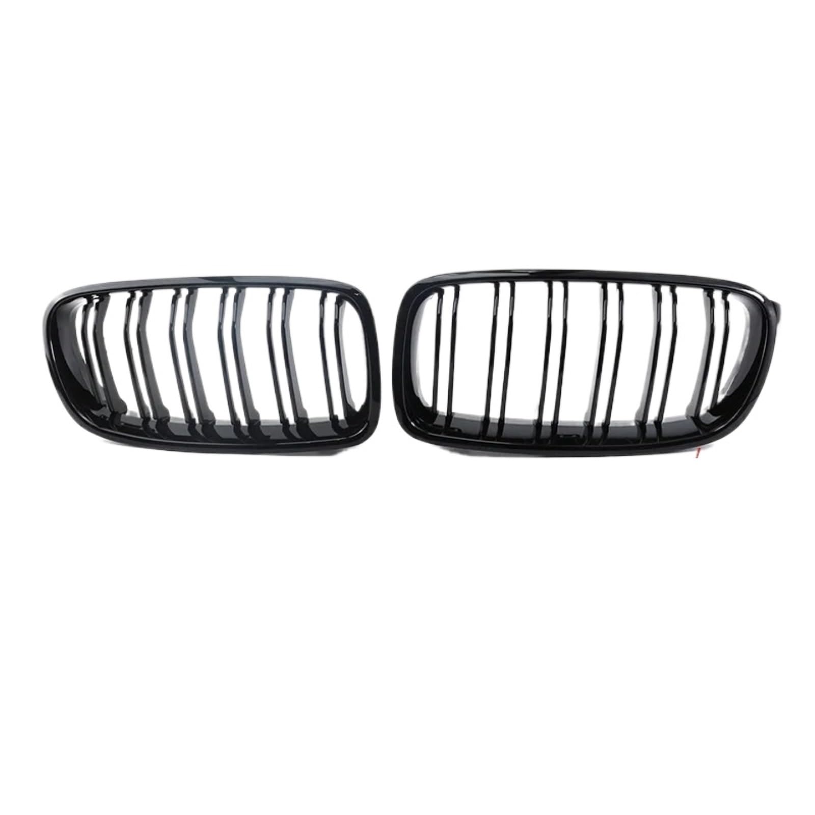 Nierengitter Grill Für 3er F30 F31 F35 2011-2019 Frontstoßstange Nierengrill Doppellamellen Racing Sportgrill Autozubehör Kühlergrill Vorne(Double Line Black) von YUCHUJCGSS
