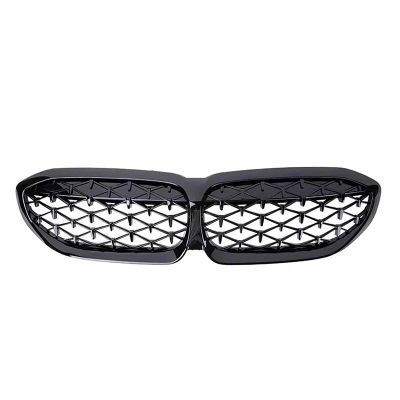 Nierengitter Grill Für 3er G20 G21 2019-2022 318i 320i 320d 330i 340i 340d Sport Frontstoßstange Nierengrill Diamanten Stil Grille Kühlergrill Vorne(Diamond-Gloss Black) von YUCHUJCGSS