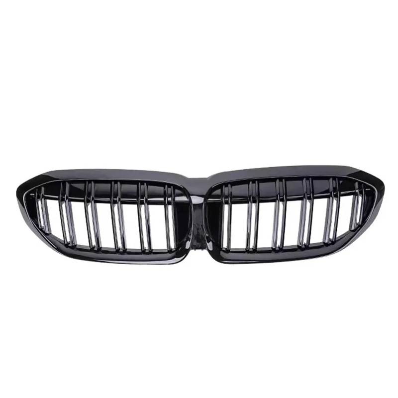Nierengitter Grill Für 3er G20 G21 2019-2022 318i 320i 320d 330i 340i 340d Sport Frontstoßstange Nierengrill Diamanten Stil Grille Kühlergrill Vorne(Double-Glossy Black) von YUCHUJCGSS