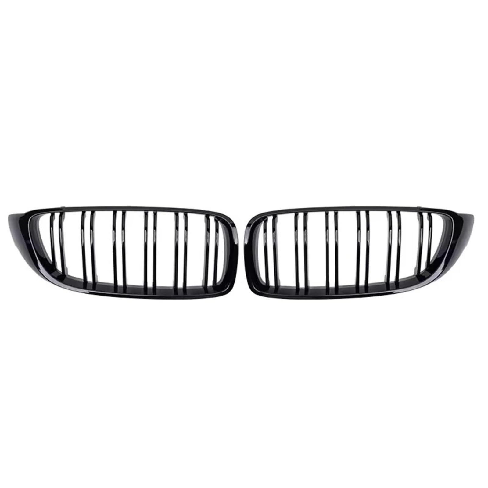 Nierengitter Grill Für 4er F32 F33 F36 Für M3 F80 Für M4 F82 2012-2019 Diamonds Style Frontstoßstange Racing Grill Dual-Lamellen-Zubehör Kühlergrill Vorne(Double-Glossy Black) von YUCHUJCGSS