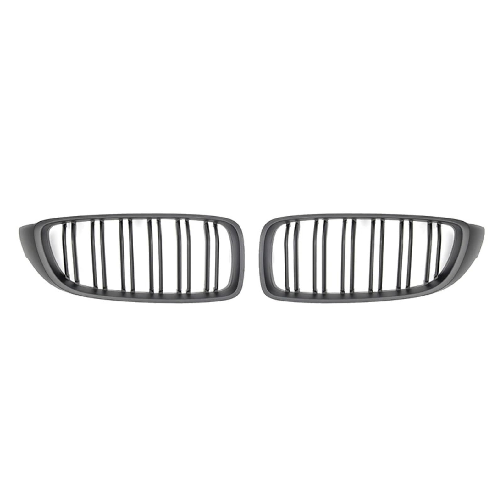 Nierengitter Grill Für 4er F32 F33 F36 Für M3 F80 Für M4 F82 2012-2019 Diamonds Style Frontstoßstange Racing Grill Dual-Lamellen-Zubehör Kühlergrill Vorne(Double-Matt Black) von YUCHUJCGSS