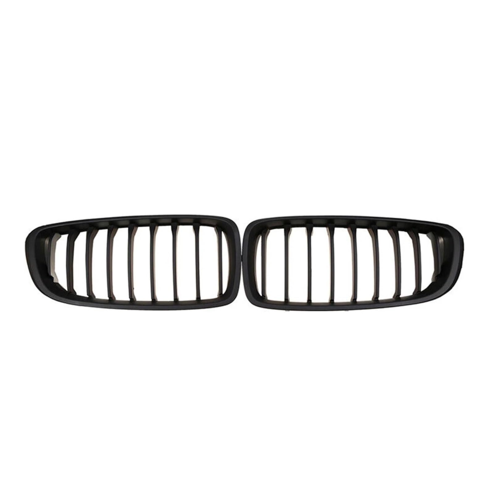 Nierengitter Grill Für 4er F32 F33 F36 Für M3 F80 Für M4 F82 2012-2019 Diamonds Style Frontstoßstange Racing Grill Dual-Lamellen-Zubehör Kühlergrill Vorne(Single-Matt Black) von YUCHUJCGSS