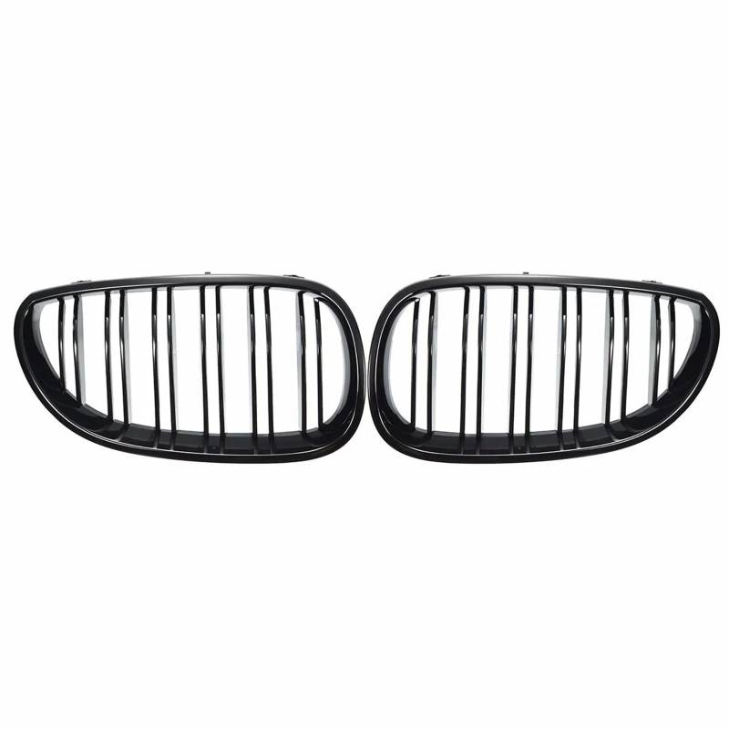 Nierengitter Grill Für 5 Series E60 E61 Für M5 520I 535I 550I 2003-2010 Limousine Glänzend Schwarz Racing Kühlergrill Auto Vorne Nierengrill Kühlergrill Vorne von YUCHUJCGSS