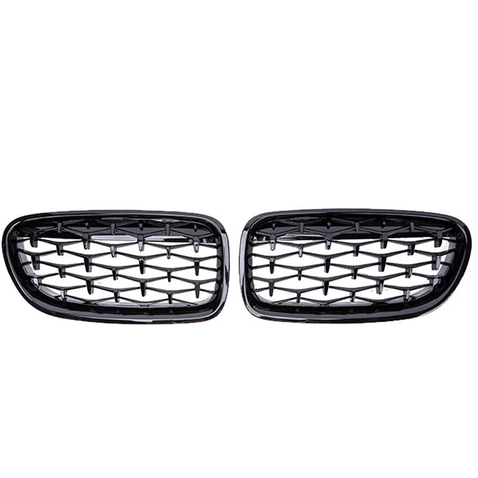 Nierengitter Grill Für 5 Series F10 F11 F18 520i 523i 528i 520d 530d 2010-2016 Auto Front Stoßstange Grill Gitter Diamant Niere Grille Kühlergrill Vorne(Black) von YUCHUJCGSS