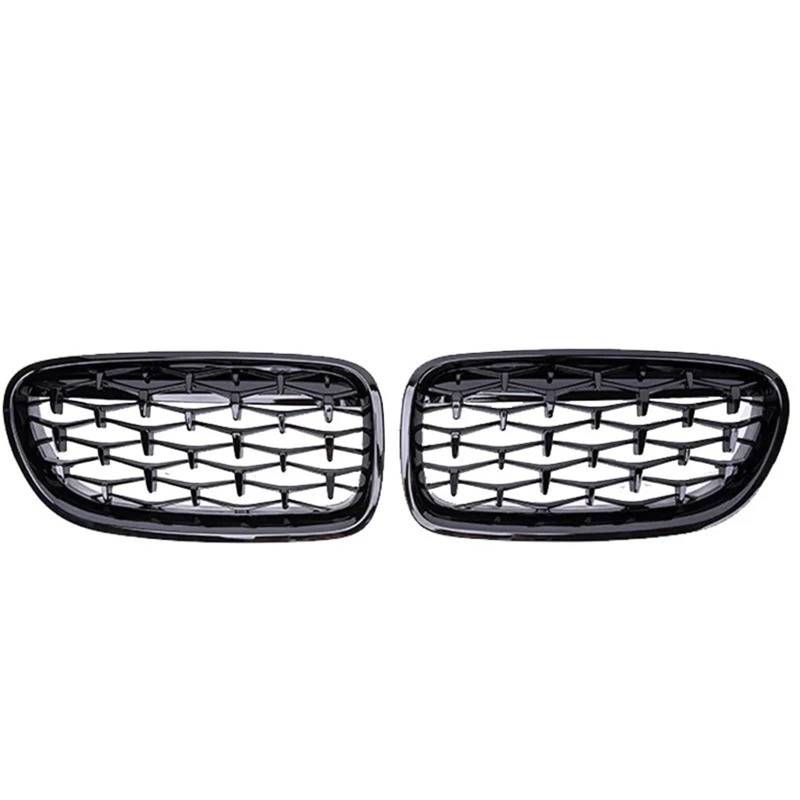 Nierengitter Grill Für 5 Series F10 F11 F18 520i 523i 528i 520d 530d 2010-2016 Auto Front Stoßstange Grill Gitter Diamant Niere Grille Kühlergrill Vorne(Black) von YUCHUJCGSS