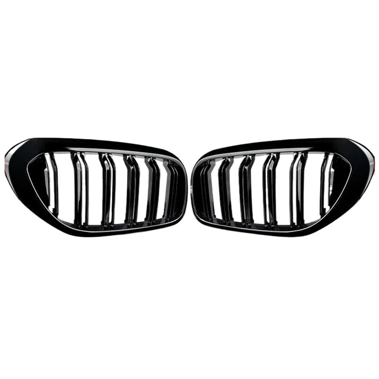 Nierengitter Grill Für 5 Series G30 G31 520i 530i 540i Für M5 2017-2020 Auto Frontstoßstange Racing Grille Doppellamellen Nierengrill Glänzend Schwarz Grille Kühlergrill Vorne(Glossy Black) von YUCHUJCGSS