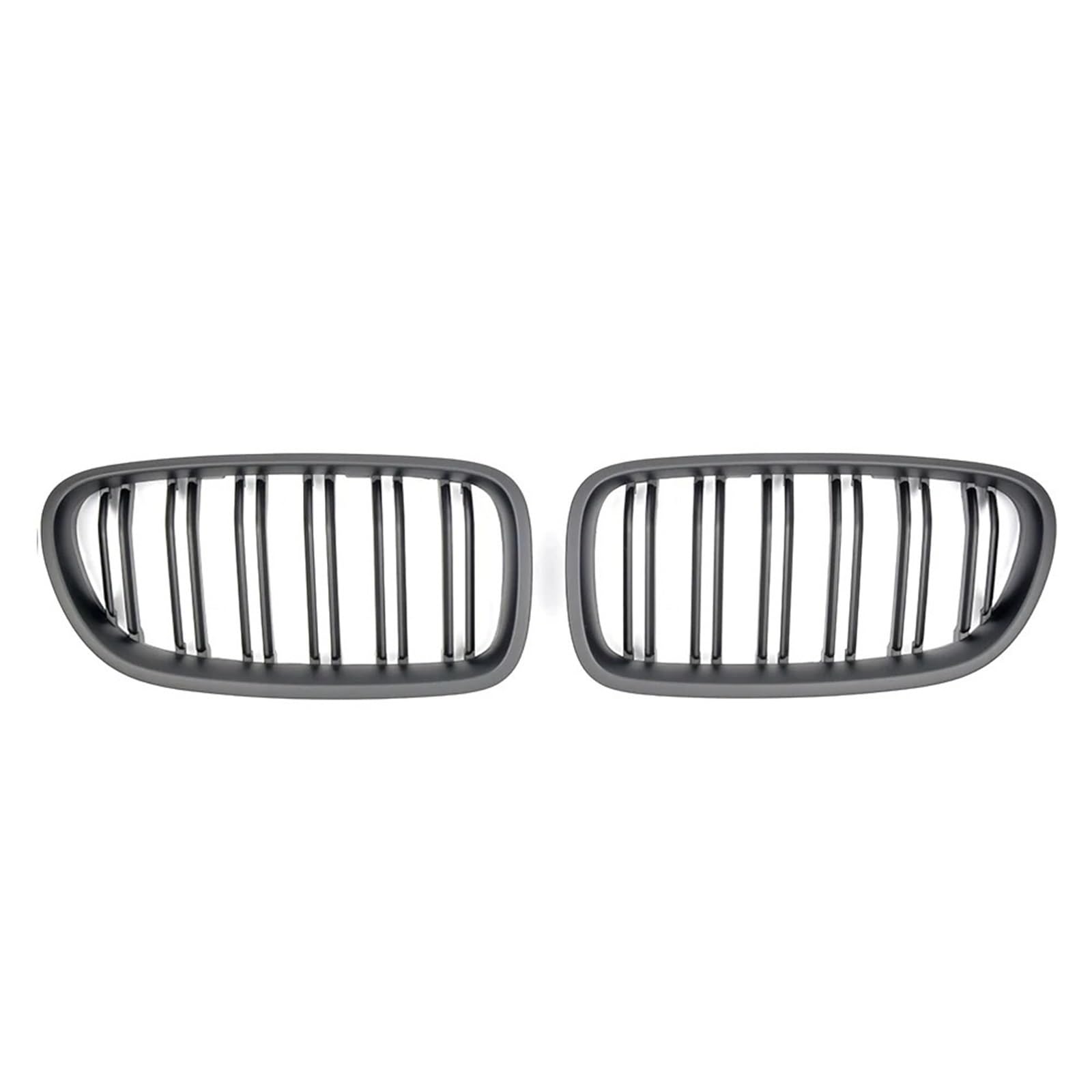 Nierengitter Grill Für 5er F10 F11 F18 2010-2017 528i 535i Doppellinien-Frontgrill Im Diamant-Rennstil Kühlergrill Vorne(Double-Matte Black) von YUCHUJCGSS