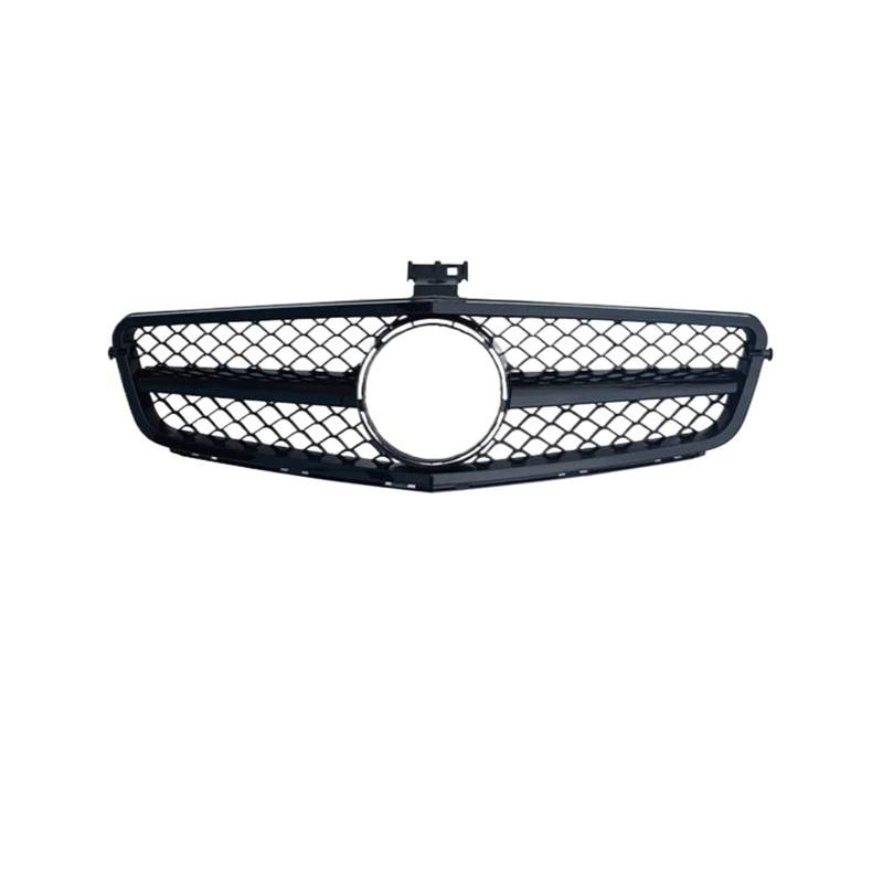 Nierengitter Grill Für Benz C W204 C43 2007-2014 C180 C200 C250 C300 Für AMG Für GT Frontstoßstangengrill Haubengrill Diamant-Tuning Kühlergrill Vorne(All Matte Black) von YUCHUJCGSS