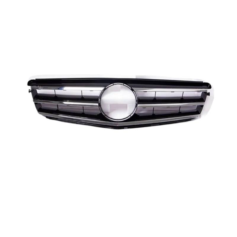 Nierengitter Grill Für Benz C W204 C43 2007-2014 C180 C200 C250 C300 Für AMG Für GT Frontstoßstangengrill Haubengrill Diamant-Tuning Kühlergrill Vorne(Black) von YUCHUJCGSS