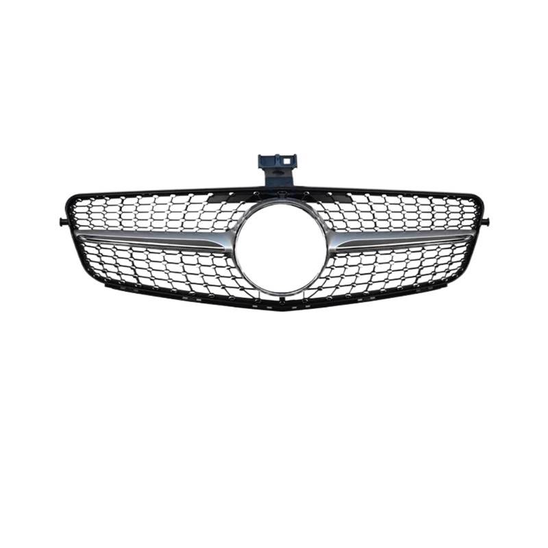 Nierengitter Grill Für Benz C W204 C43 2007-2014 C180 C200 C250 C300 Für AMG Für GT Frontstoßstangengrill Haubengrill Diamant-Tuning Kühlergrill Vorne(Diamond Silver) von YUCHUJCGSS