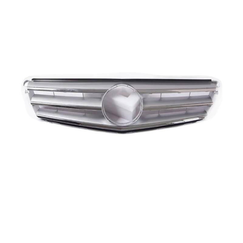 Nierengitter Grill Für Benz C W204 C43 2007-2014 C180 C200 C250 C300 Für AMG Für GT Frontstoßstangengrill Haubengrill Diamant-Tuning Kühlergrill Vorne(Silver) von YUCHUJCGSS