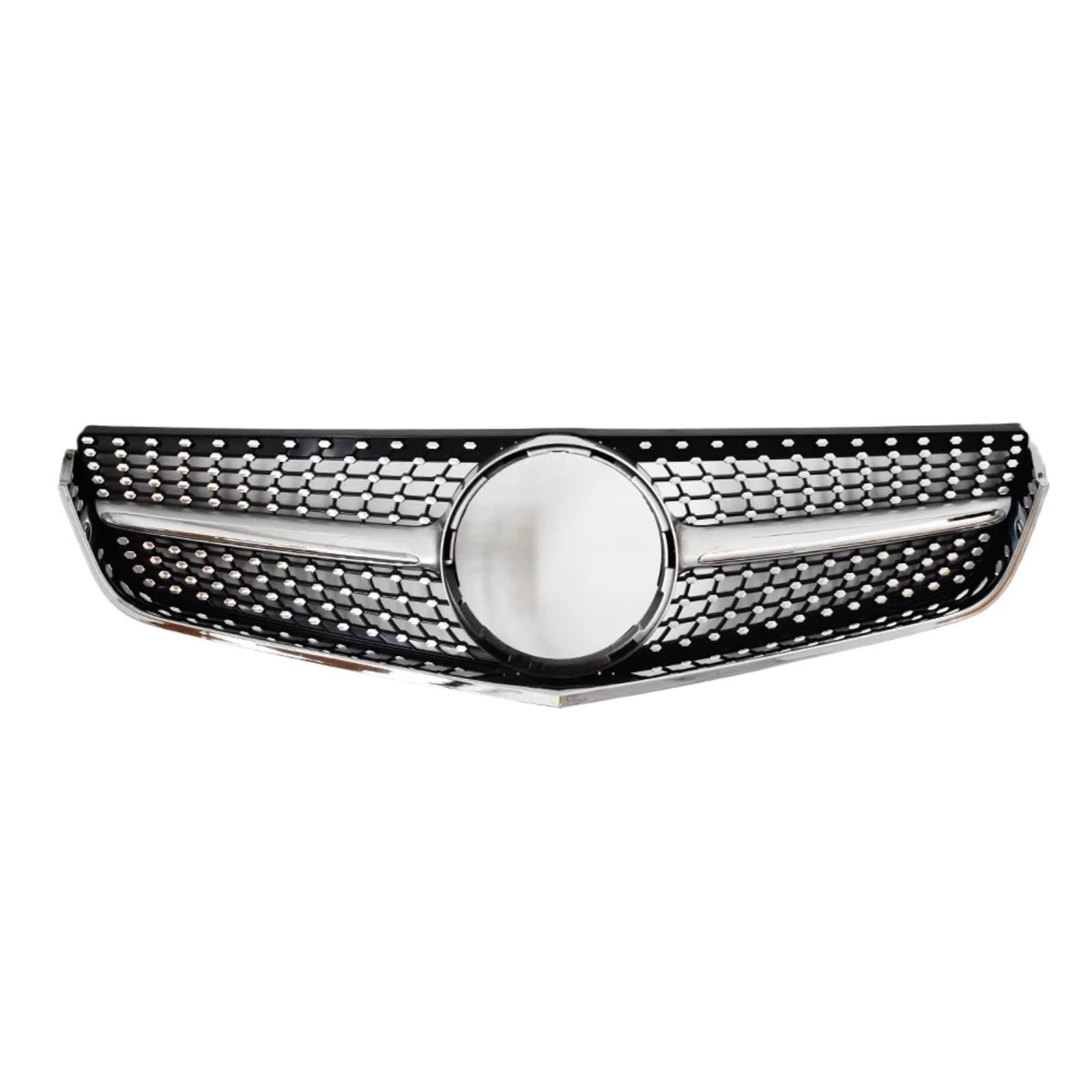 Nierengitter Grill Für Benz E Coupe W207 C207 A207 2009-2016 E200 E260 E320 E350 E400 E500 Stoßfänger Mesh Fronteinlass Grille Grill Styling Kühlergrill Vorne(09-12 Diamond Silver) von YUCHUJCGSS