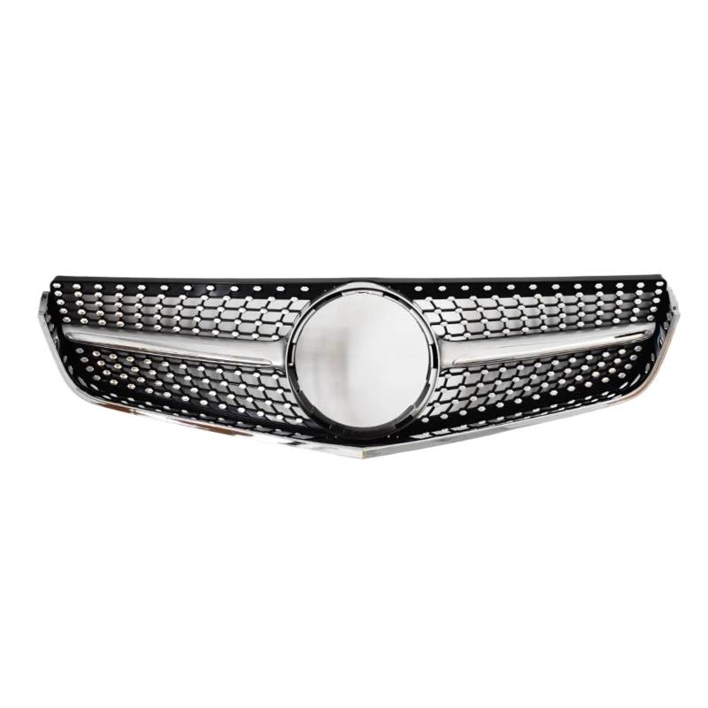 Nierengitter Grill Für Benz E Coupe W207 C207 A207 2009-2016 E200 E260 E320 E350 E400 E500 Stoßfänger Mesh Fronteinlass Grille Grill Styling Kühlergrill Vorne(09-12 Diamond Silver) von YUCHUJCGSS