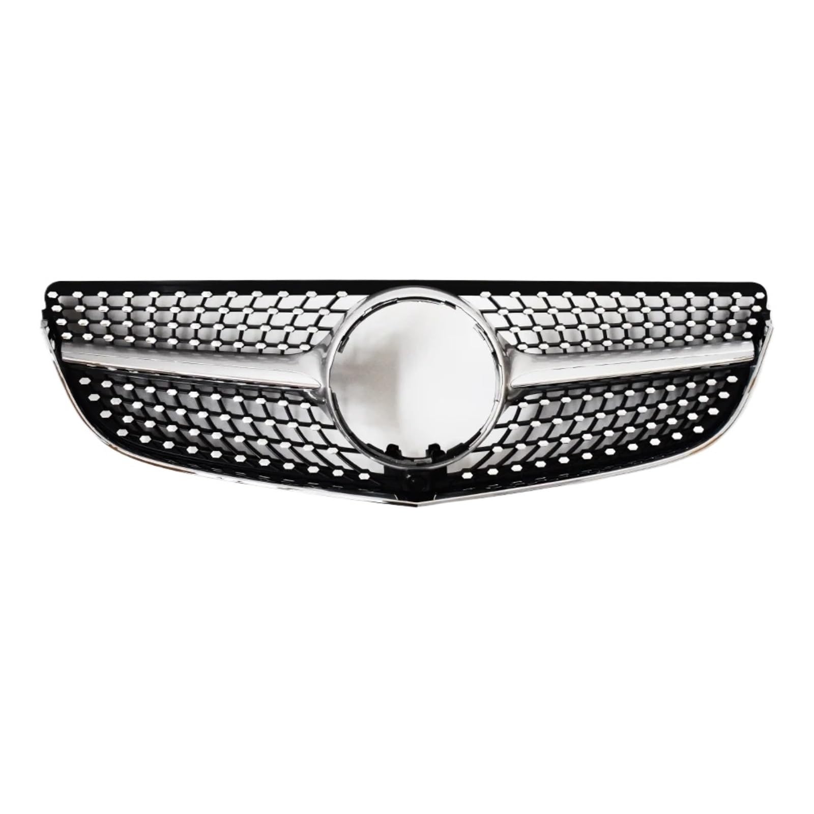 Nierengitter Grill Für Benz E Coupe W207 C207 A207 2009-2016 E200 E260 E320 E350 E400 E500 Stoßfänger Mesh Fronteinlass Grille Grill Styling Kühlergrill Vorne(13-16 Diamond Silver) von YUCHUJCGSS