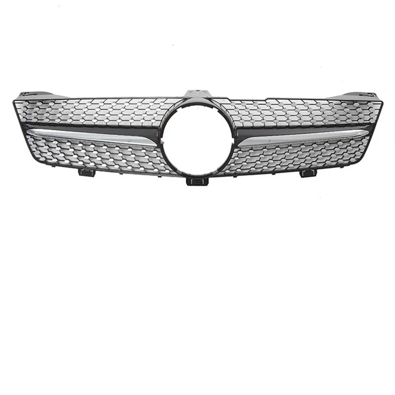 Nierengitter Grill Für Benz Für CLS-Klasse W219 CLS350 CLS500 2005-2008 Front Chrom Black Diamonds Style Stoßstangengrill Für AMG Style Oberer Kühlergrill Kühlergrill Vorne(Diamond-Chrome Black) von YUCHUJCGSS