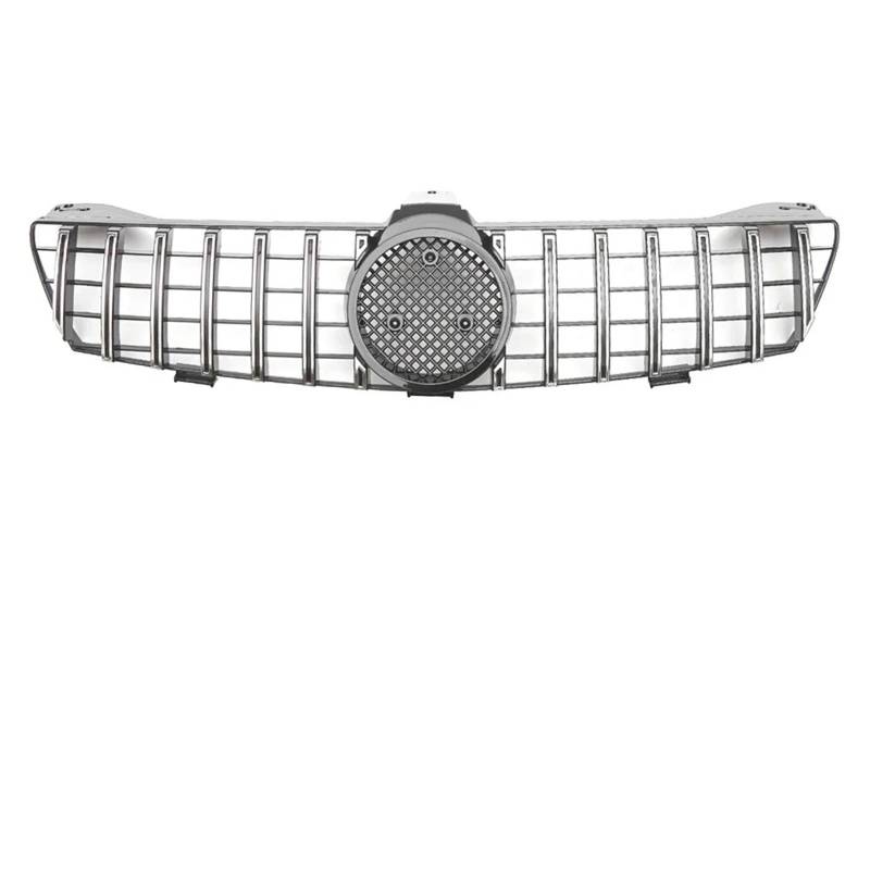 Nierengitter Grill Für Benz Für CLS-Klasse W219 CLS350 CLS500 2005-2008 Front Chrom Black Diamonds Style Stoßstangengrill Für AMG Style Oberer Kühlergrill Kühlergrill Vorne(G*TR-Chrome Silver) von YUCHUJCGSS