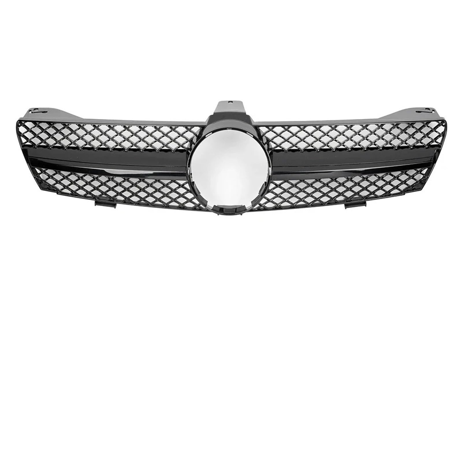 Nierengitter Grill Für Benz Für CLS W219 CLS350 CLS500 2005-2008 Front Glänzend Schwarz Für GTR Style Racing Grille Diamonds Style Stoßstangengitter Kühlergrill Vorne(A*MG-Glossy Black) von YUCHUJCGSS