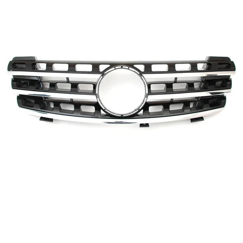 Nierengitter Grill Für Benz ML-Klasse W164 2005-2008 ML320 ML350 ML500 Chrom Silber Für AMG Stil Front Racing Grille Front Stoßstange Grille Kühlergrill Vorne(A*MG-Chrome Black) von YUCHUJCGSS