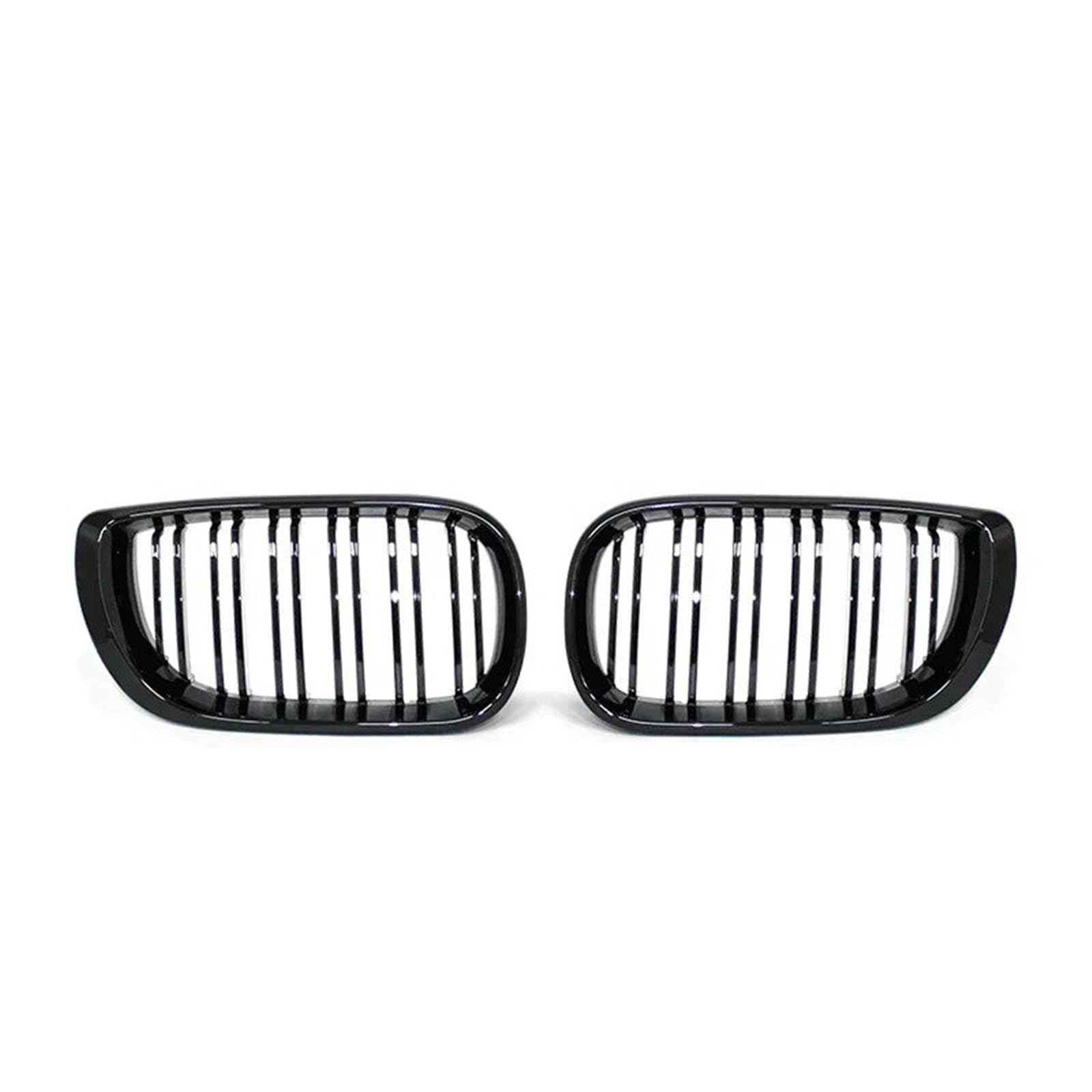 Nierengitter Grill Für E46 4-Türer Touring Limousine 2002 2003 2004 2005 Auto Vorderen Stoßfänger Nierenhaube Kühlergrill Racing Grill Schwarz Kühlergrill Vorne(Gloss Black) von YUCHUJCGSS