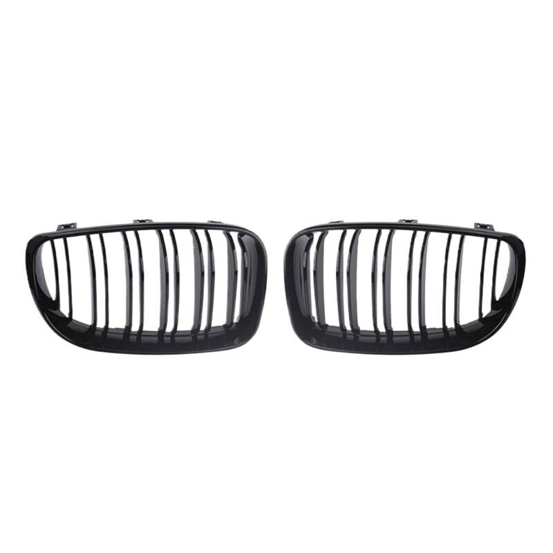 Nierengitter Grill Für E81 E87 E82 E88 128i 130i 135i 2008-2013 1 Paar Auto Vorderen Stoßfänger Nierengrill Glänzend Schwarz Doppel Linie Racing Grill Kühlergrill Vorne von YUCHUJCGSS
