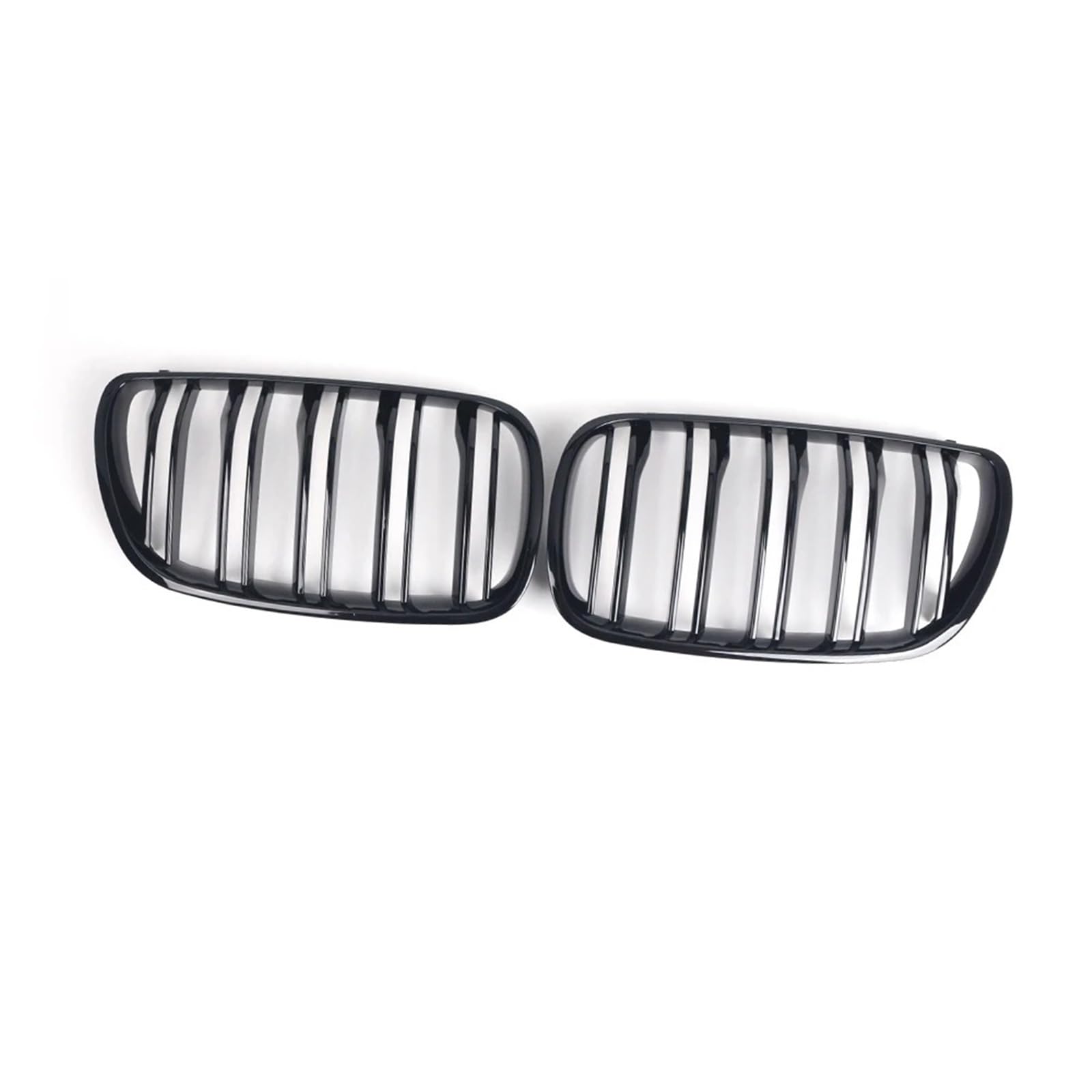 Nierengitter Grill Für E83 Für X3 2007 2008 2009 2010 Auto Vorderen Stoßfänger Nierengrill Glänzend Schwarz Racing Grills 51113420087 51113420088 Kühlergrill Vorne(Double Line) von YUCHUJCGSS