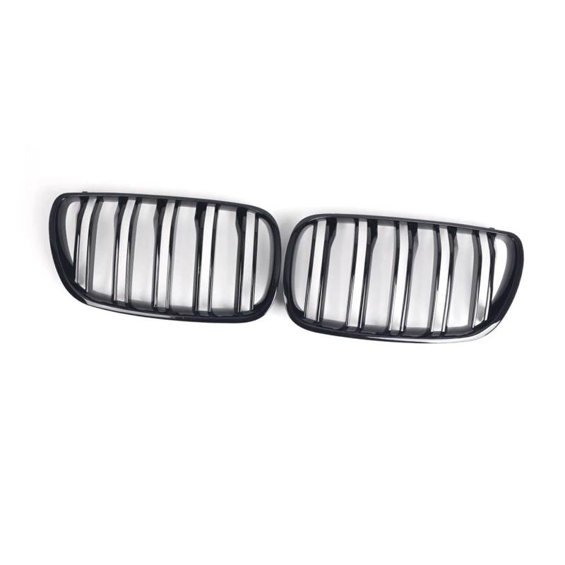Nierengitter Grill Für E83 Für X3 2007 2008 2009 2010 Auto Vorderen Stoßfänger Nierengrill Glänzend Schwarz Racing Grills 51113420087 51113420088 Kühlergrill Vorne(Double Line) von YUCHUJCGSS
