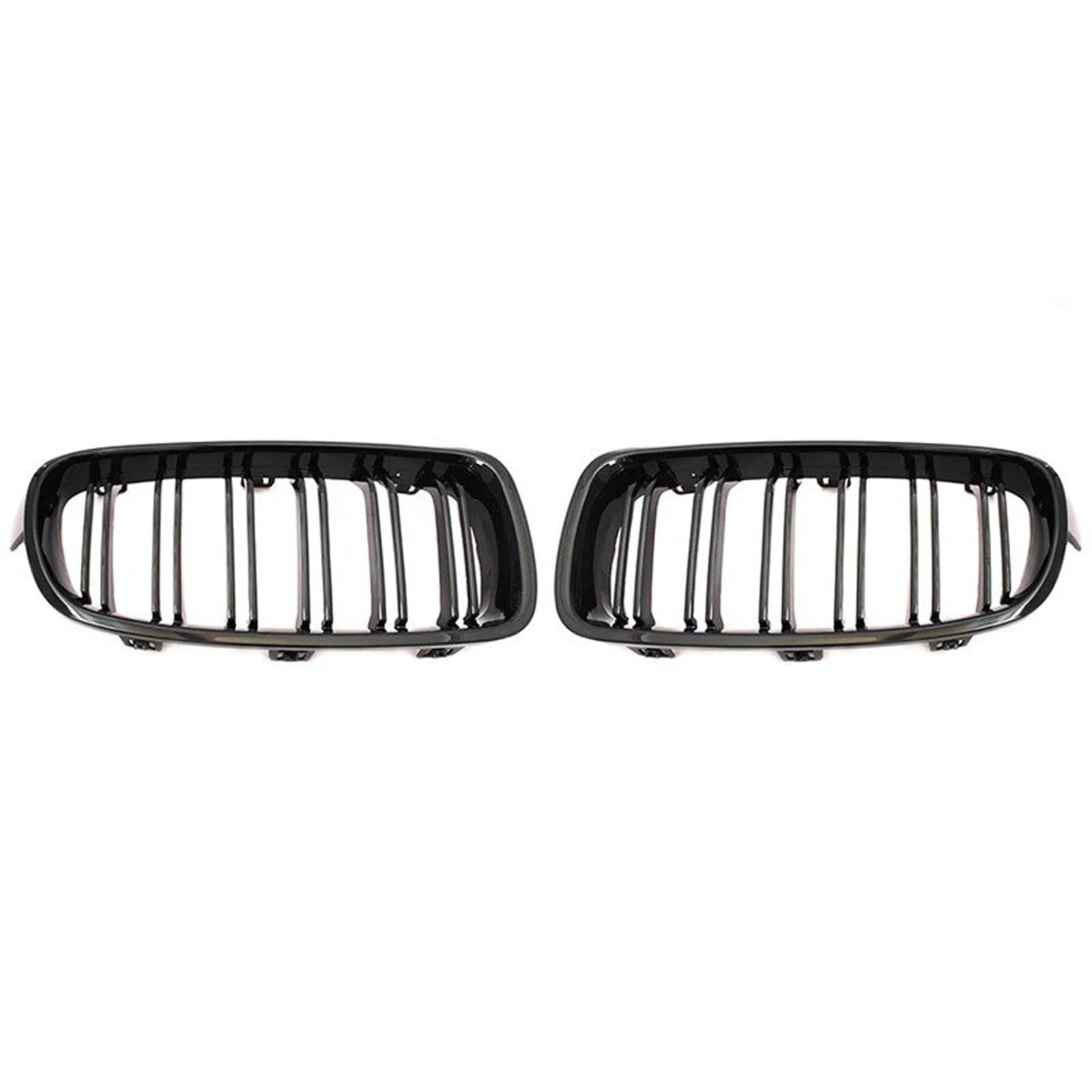 Nierengitter Grill Für F30 F31 F35 320i 325i 328i 2012-2018 ABS Auto Styling Front Niere Kühlergrill Dual Lamellen Grille Auto Zubehör Kühlergrill Vorne(Double Line Black) von YUCHUJCGSS