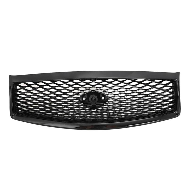 Nierengitter Grill Für Infiniti Q50 Q50S 2014-2017 Kühlergrill Ersatz Grill Auto Oberen Stoßfänger Haube Mesh Grid Kit Glanz Schwarz Kühlergrill Vorne von YUCHUJCGSS