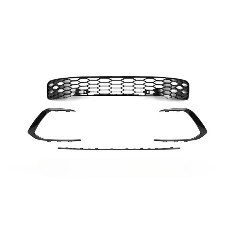 Nierengitter Grill Für VW Für Golf 8 Mk8 Für Line Für GTI Style Frontstoßstangengrill Kühlergrill Nebelscheinwerfer Autozubehör Body Kit Kühlergrill Vorne(Six-Piece Set) von YUCHUJCGSS