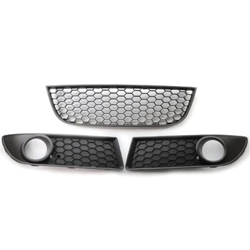 Nierengitter Grill Für VW Für Polo Für GTI 2006-2009 Auto Links Rechts Vorne Unten Stoßstange Nebel Licht Gitter Zentrum Grill Vent Grille 6Q0853666G Kühlergrill Vorne(1 Set) von YUCHUJCGSS