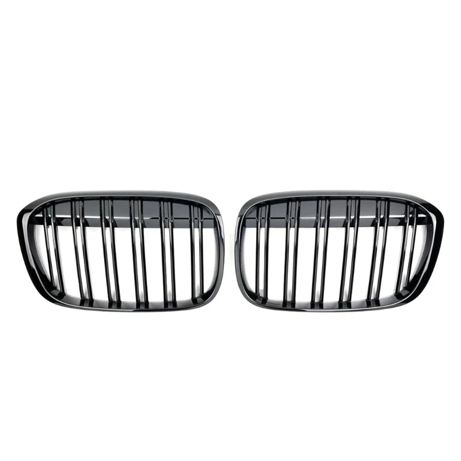 Nierengitter Grill Für X1 F48 F49 2016–2019 Glänzend Schwarze Diamanten Frontstoßstangen-Nierengitter Glänzende Obere Gitter Im Linienstil Kühlergrill Vorne(Double-Glossy Black) von YUCHUJCGSS