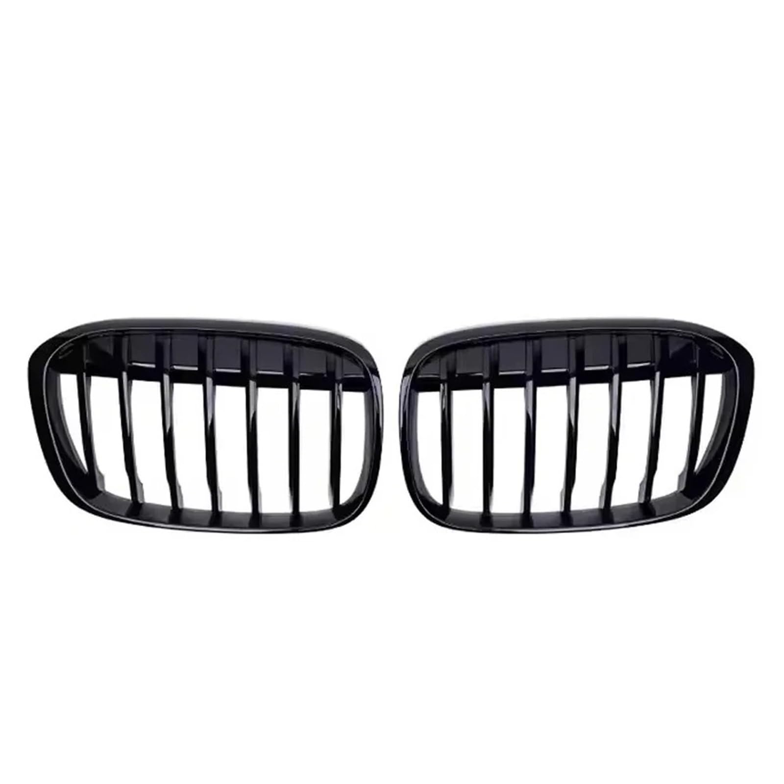 Nierengitter Grill Für X1 F48 F49 2016–2019 Glänzend Schwarze Diamanten Frontstoßstangen-Nierengitter Glänzende Obere Gitter Im Linienstil Kühlergrill Vorne(Single-Glossy Black) von YUCHUJCGSS