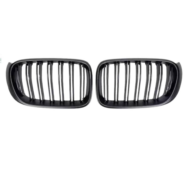 Nierengitter Grill Für X3 F25 Für X4 F26 2014-2017 1-Paar Chrom Silber Front Nierengrill Diamanten Frontstoßstangengrill Doppellamellengrill Kühlergrill Vorne(D Matte Black) von YUCHUJCGSS