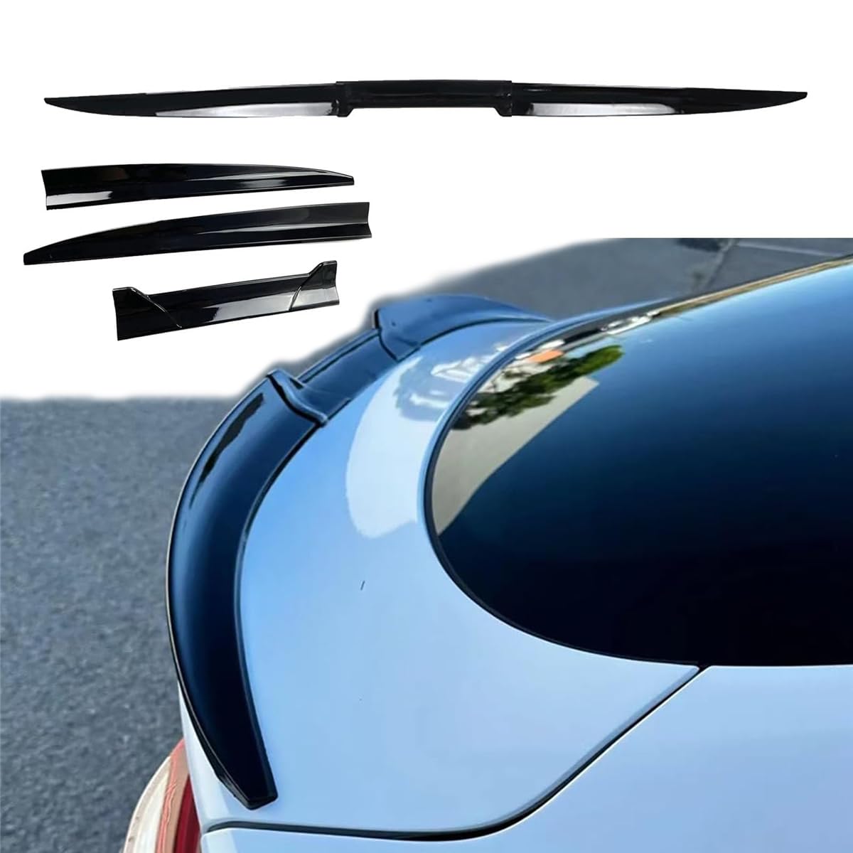 Auto Heckspoiler Flügel für BMW Serie 3 F30 2012 2013 2014 2015 2016 20172018, Heckklappe Dachspoiler Kofferraumspoiler Rear Wing Stamm Spoiler Flügel Autospoilerflügel Zubehör Auto Heckspoiler Flügel für BMW Serie 3 F30 2012 2013 2014 2015 2016 20172018, Heckklappe Dachspoiler Kofferraumspoiler Rear Wing Stamm Spoiler Flügel Autospoilerflügel Zubehör von YUEDAM