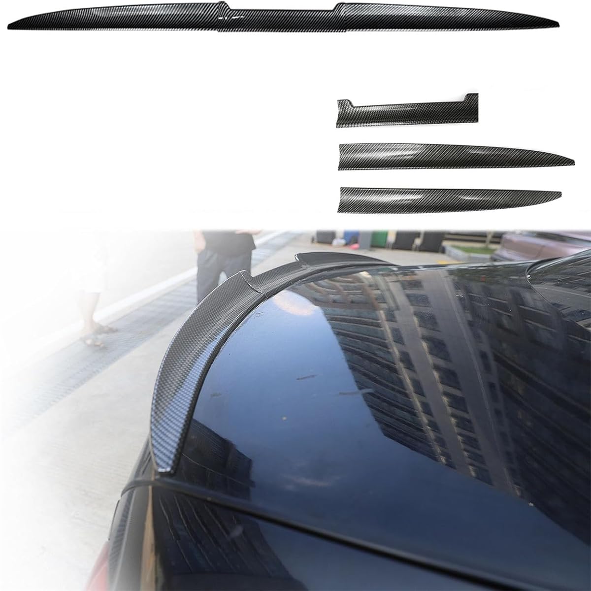 Auto Heckspoiler Flügel für Mercedes Benz C Class W204 C180 C200 C250 C300 C632008-2013, Heckklappe Dachspoiler Kofferraumspoiler Rear Wing Stamm Spoiler Flügel Autospoilerflügel Zubehör Auto Heckspoiler Flügel für Mercedes Benz C Class W204 C180 C200 C250 C300 C632008-2013, Heckklappe Dachspoiler Kofferraumspoiler Rear Wing Stamm Spoiler Flügel Autospoilerflügel Zubehör von YUEDAM