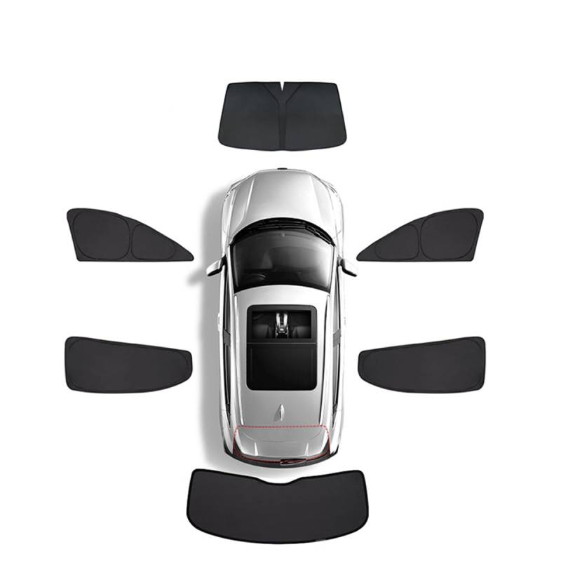 Sonnenschutz Auto für Buick Envision Plus 2020-2024, Auto Seitenfenster Sonnenschutz UV Schutz Verdunkelung Sichtschutz Vorhang Hitzeschutz für Seitenscheibe,I/6 windshields + Side Windows von YUEDAM