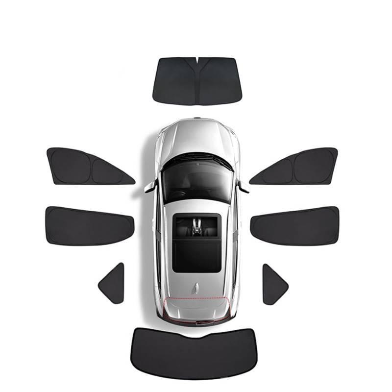 Sonnenschutz Auto für Ford Focus Hunting Edition 2021-, Auto Seitenfenster Sonnenschutz UV Schutz Verdunkelung Sichtschutz Vorhang Hitzeschutz für Seitenscheibe von YUEDAM