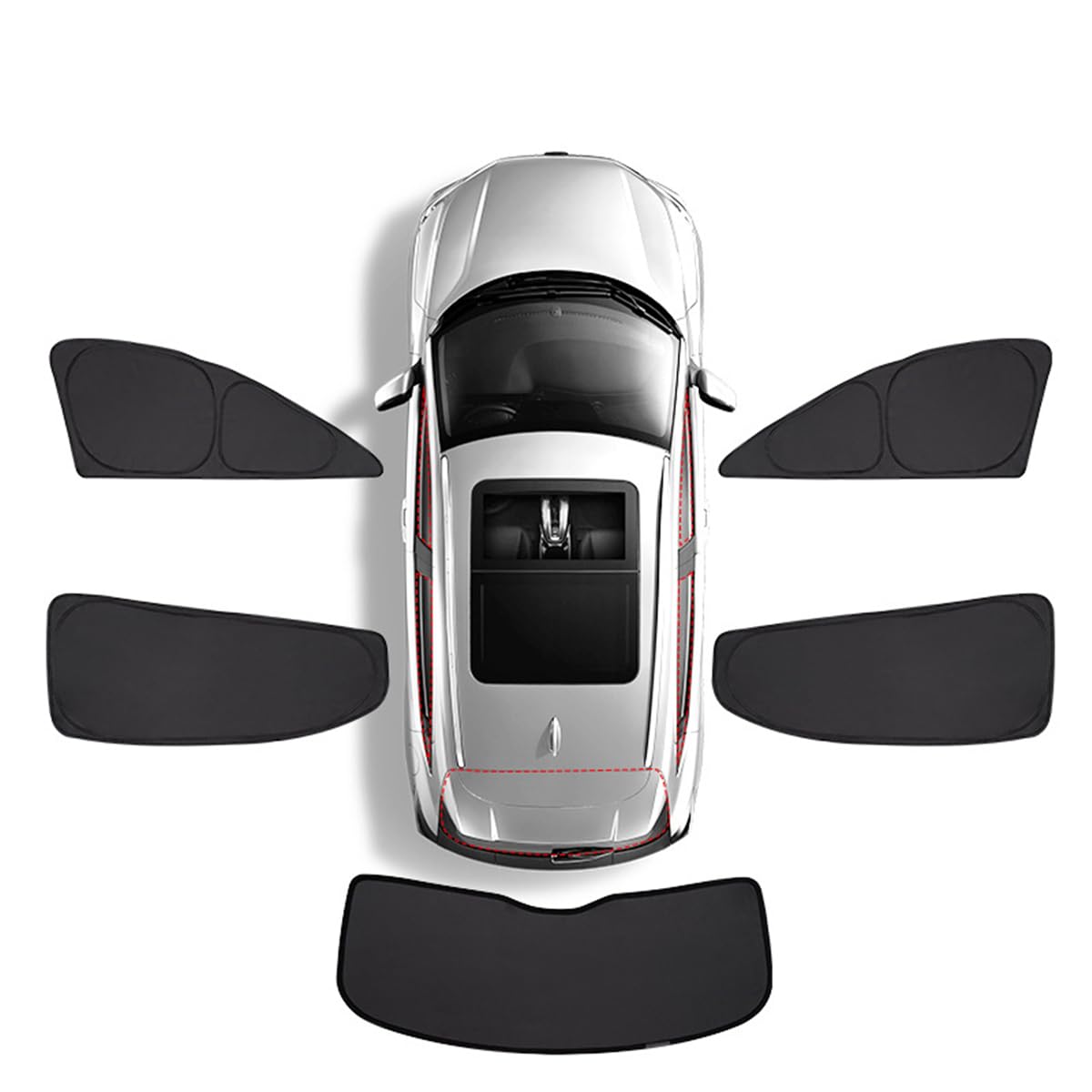 Sonnenschutz Auto für Ford Mondeo 2022-2024, Auto Seitenfenster Sonnenschutz UV Schutz Verdunkelung Sichtschutz Vorhang Hitzeschutz für Seitenscheibe,F/5 Side Windows + Rear Window Sonnenschutz Auto für Ford Mondeo 2022-2024, Auto Seitenfenster Sonnenschutz UV Schutz Verdunkelung Sichtschutz Vorhang Hitzeschutz für Seitenscheibe,F/5 Side Windows + Rear Window von YUEDAM