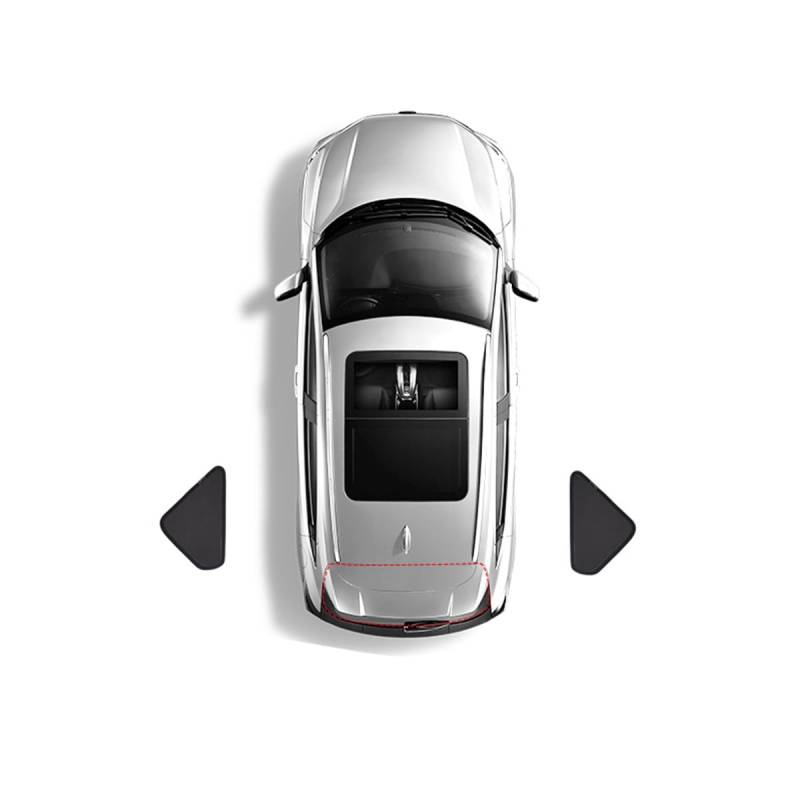 Sonnenschutz Auto für Jeep Compass 2016-2024, Auto Seitenfenster Sonnenschutz UV Schutz Verdunkelung Sichtschutz Vorhang Hitzeschutz für Seitenscheibe,D/2 Triangular Windows von YUEDAM